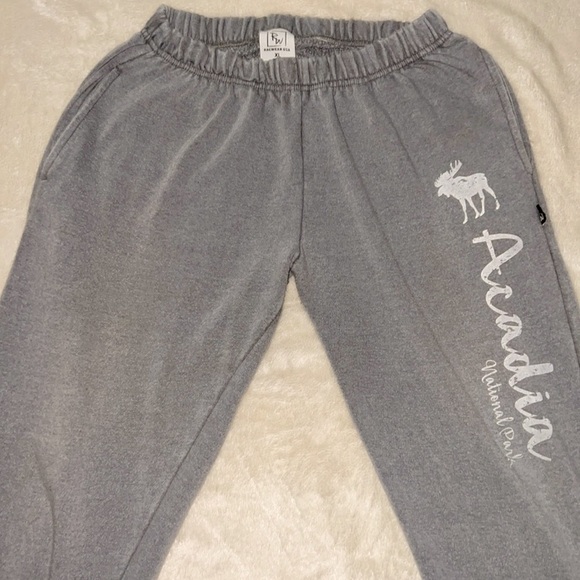 RAG WEAR 🌲 ACADIA PARK MAINE GRAY COTTON RAGLAN JOGGERS SWEATPANTS Men’s XL - Picture 3 of 8